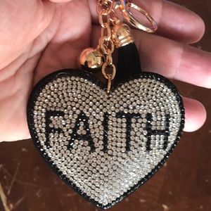 Faith heart key holder